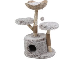 Adori Krabpaal Maya - Krabpalen - 60x45x105 cm Wit Bruin