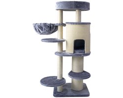 Adori Krabpaal Quinn - Krabpalen - 58x48x145 cm Grijs Wit