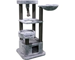Adori Krabpaal Savannah 60x60x120 cm - Krabpalen - Lichtgrijs&Donkergrijs