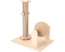 Adori Krabspel Koda - Krabpaal - 49x39x56 cm Natural