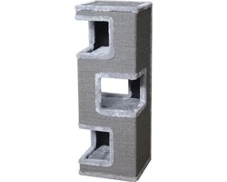 Krabton: Adori Krabton Nicole - Krabpalen - 35x35x100 cm Lichtgrijs