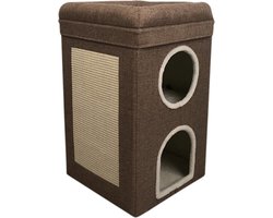 Krabton: Adori Krabtoren Mimi - Krabpalen - 39x39x64 cm Bruin