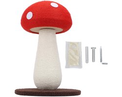 Allecto - Krabpaal - Krabton - Speelgoed voor katten - Mushrooms - Sisal krabmeubel - Informatie krabpaal - Geschikt voor kittens - Kleur of model ...