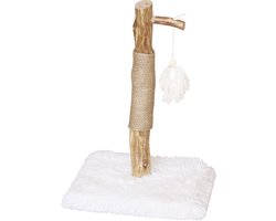Animal Boulevard Ab59101 - Krabpalen - Kat - Ab Cat Tree Alaska Met Speelgoed Wit Plush-40x40x64cm