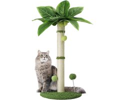 Arquiel Grote kattenkrabpaal - Interactieve bal speelgoed - sisal touw krabpaal - 65 cm hoogte Krabpaal