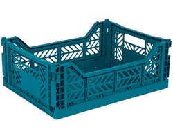 AyKasa Opvouwbare Krat Midi - Peacock Green