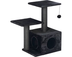 Beeztees Krabmeubel Serpa Fien - Krabpaal - Zwart - 45x34x70 cm