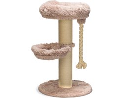 Beeztees Ramiro - Krabpaal - Taupe - 70x70x120 cm