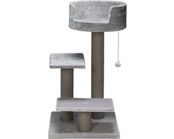 Beeztees Serpa Figo - Krabpaal - Grijs - 50x50x92 cm