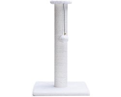 Beeztees Serpa XL - Krabpaal - Wit - 35x35x60 cm