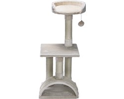 Beeztees Tanica - Krabpaal - Creme - 35x35x82 cm