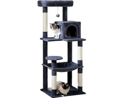 Blyx® - Krabpaal - Krabpaal kat - Krabton - Krabplank - Kattentorens - Kattenspeeltjes - Kattenbak - 55x143x43cm - Donkerblauw