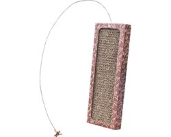 Cat Dancer Wall Scratcher – Kattenspeelgoed – Krabpaal voor katten – Kattenspeelgoed voor krabben – Krabpaal tegen verveling – 4.5 cm diep – 90 cm lang –Bruin