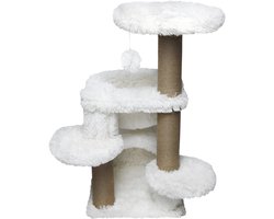 Cat Tree Berlin Wit-65x60x84cm - Kat - Animal Boulevard - Ab59034 - Wit