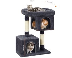Cat Tree Scratching Post - Katzen Tree - Feline Play Tower - Luxueuze lounge, sisal touw, platform 60x40x84cm