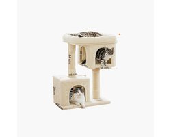 Cat Tree voor grote katten - Krassenpost - Luxe kattentoren - Sisal -touw - 60 cm x 40 cm x 84 cm
