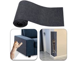 Cnwinu kattenkrabmat, 200 x 40 cm zelfklevende krabmat, krasbescherming voor katten op de bank, doe-het-zelf krabmat voor kattenmuur, krabkarton voor katten, krabmat ter bescherming van tapijten, bankmeubels, krabplank (beige)