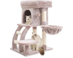 Compacte Krabpaal 75 cm Hoog met Platform, Hol en Hangmat