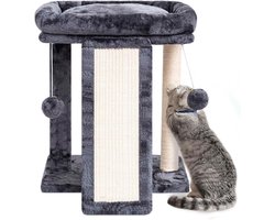 Compacte Krabpaal voor Kittens en Kleine Katten met Speeltjes