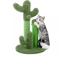 CozyPups Krabpaal - Cactus Design - Groen - 42x42x69cm