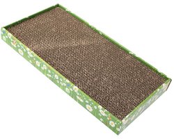 Croci C6020464 Kartonnen krabpaal met kattenkruid, 48 x 25 x 5 cm