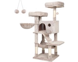 DailySupplies® Krabpaal voor Grote Katten - Krabton - Kattenhuis - Wit