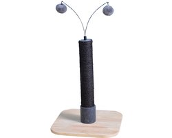 Krabpaal: D&d Home - Kledingaccessoire Voor Dieren - Kat - Krabpaal Pipa 38x38x49cm Zwart - 1st
