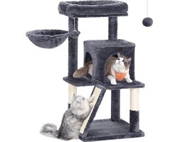 DD® Krabpaal Voor Zware Katten - Krabpaal - Krabpaal Voor Grote Katten - 48x48x96cm - Rookgrijs