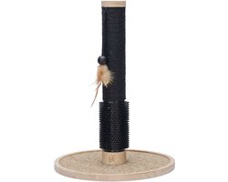 Designed by Lotte Fida - Krabpaal - Hout - Zwart/Bruin - 39,5x39,5x55 cm