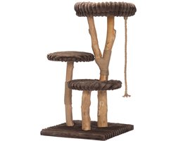 Designed By Lotte Raja - Krabpaal - Hout - Bruin - 60x60x114 cm