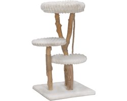 Designed By Lotte Raja - Krabpaal - Hout - Creme - 60x60x114 cm