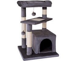 Dibea Klimboom/Kattenkrabpaal, , 50 x 50 x 75 cm, Donkergrijs