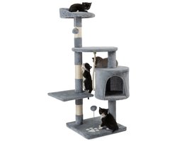 Dibea Krabpaal en Klimboom voor Katten, 112 cm Hoog