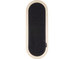 District 70 SPACE Sisal Krabplank voor aan de muur - Zwart - 74 x 28 cm