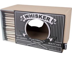 District 70 WHISKER - Krabmeubel van karton - Luciferdoos design - Afmeting 55 x 30 x 30 cm - Zwart