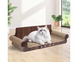 Durable Scratching Cardboard and Felt Large Lounger for Cats.