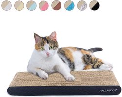 Duurzame kattenkrabber van gerecycled karton met kattenkruid - Verkrijgbaar in 5 kleuren & 2 maten