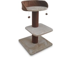 Duvo+ Krabpaal Gloria Beige 60 x 60 x 110 cm - Kat