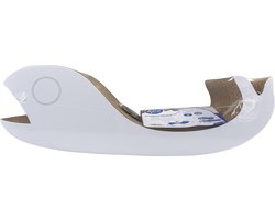 Duvo + - Krabplank willy whale Wit 48x26x15cm