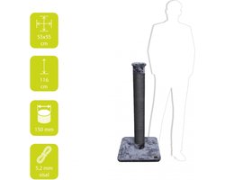 Ebi Krabpaal Classic Tree Giant Fox - Grijs - 55 x 55 x 115cm