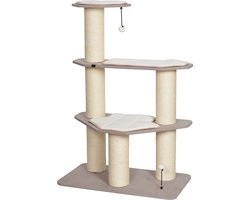 Ebi - Krabpaal - Kat - Krabpaal Meru 90x50x132,5cm Bruin - 1st