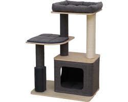 EBI Krabpaal Toledo Linen Fabric Grijs 58 x 48 x 110 cm - Kat