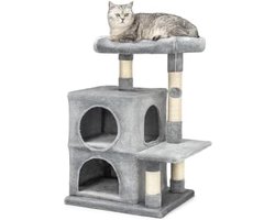 Elegant en Ruimtebesparend Klim- en Krabmeubel voor Katten met Comfortabele Rustplaatsen