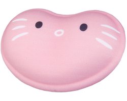 Ergonomische siliconen polssteun Pink Cat - Flexibele gel handball support, anti-slip, cartoon kat ontwerp, voor rechts- en linkshandigen