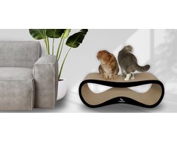 Extra Grote Kartonnen Krabplank en Ligstoel voor Volwassen Katten