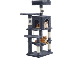 Krabpaal: Feandrea - Krabpaal - Kattenboom - Katten - Meerdere Verdiepingen - 4 Krabpalen - Hangmat en Grot