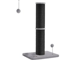 Feandrea PCA041B01 - Griffoir pour chat - poteau à griffer en sisal - avec pompon à ressort et clochette