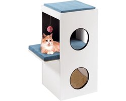 Ferplast Krabpaal Blanco 40 X 80 Cm Hout/sisal Wit/groen