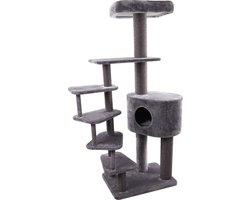 Flamingo Goro - Krabpaal Katten - Krabpaal Goro Grijs 122x69,5x198cm - 1st - 134360 - 1st