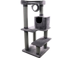 Flamingo Jessi - Krabpaal Katten - Krabpaal Jessi Grijs 80,5x80x176cm - 1st - 134281 - 1st